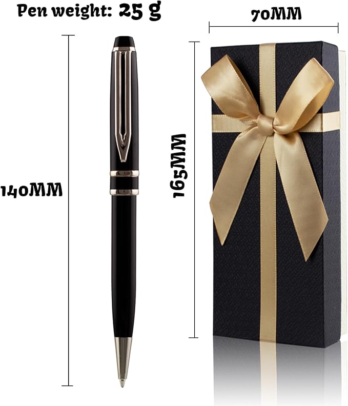 Yastar Personalized Ballpoint Pens - Fancy Pens Engraved with Your different Names Logo or Message, Phone Number Black ink Perfect for Souvenir Gift, Colleague, Friends 3 Pens/set