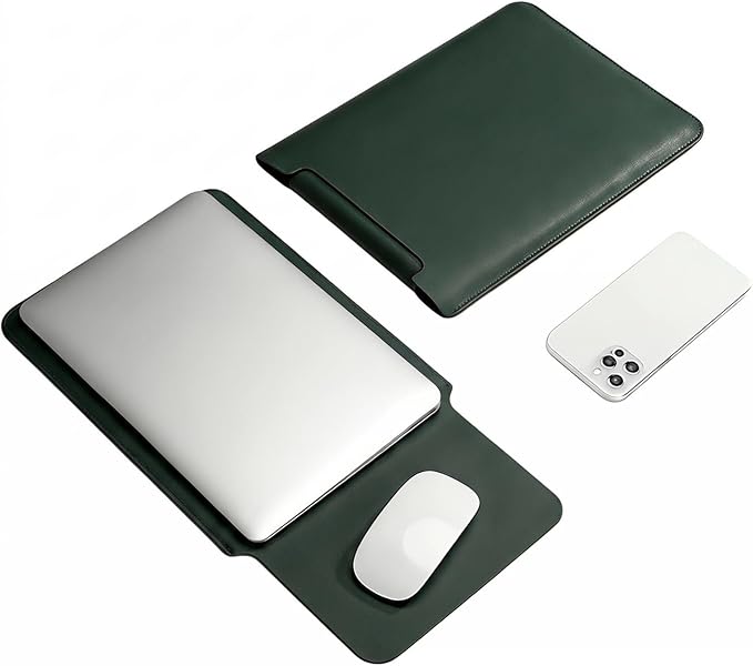 13Inch Laptop Sleeve Case Compatible with MacBook Air 13 M3 M2 M1 / MacBook Pro 13Inch, MacBook Neo Case, Surface Pro 12-3,iPad Pro/Air 13 Dell HP ASUS(Green)