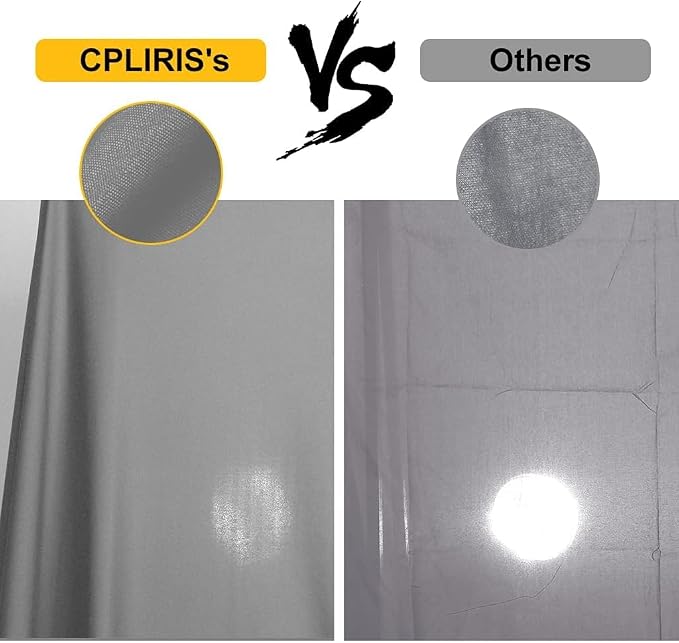 CPLIRIS Grey Backdrop for Photography, 10x20ft Gray Photo Backdrop Pure Polyester Grey Screen Curtain for Photoshoot