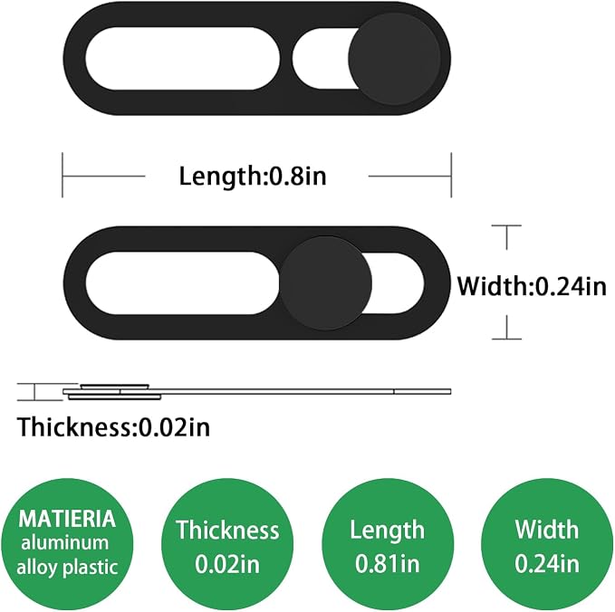 Front Camera Cover Compatible for iPhone 16/16Plus/16Pro/16Pro Max/15/15Plus/15Pro/15Pro Max/14Pro/14Pro Max,Webcam Cover Protect Privacy and Security,Not Affect Face ID, 2 Pack-Black