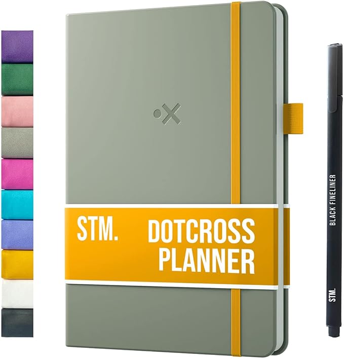 Daily Planner 2026 (Undated) | B5 Dotcross | Your All in One Day Organizer, At A Glance Weekly Agenda, Yearly Calendar Book | Planners for Personal, Professional, Academic & Work Goals and Schedule