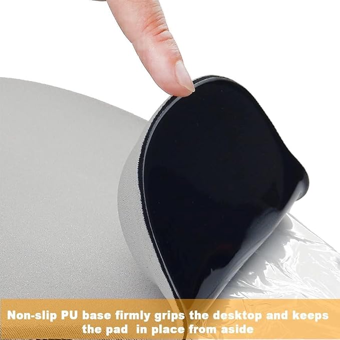 Office Mousepad with Gel Wrist Support - Ergonomic Gaming Desktop Mouse Pad Wrist Rest - Design Gamepad Mat Rubber Base for Laptop Computer (05Green)