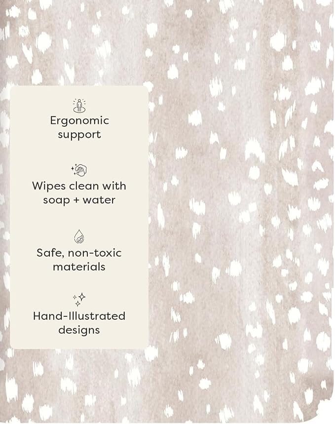 House of Noa Nama Standing Mat – Anti-Fatigue Kitchen Mats for Floor, Cushioned & Non-Slip Kitchen Comfort Mat for Standing, Thick Foam Anti-Fatigue Mat for Kitchen & Workspaces, Fawn Brown 22" x 72"