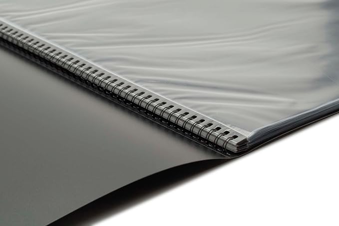 Picturesque Pro Presentation Refill Book 24x36 - Art Portfolio Folder for Artwork, Archival Storage Solution, Strong Spiral Bound Format w/ 20 Crystal Clear Pages and Acid-Free Divider Sheets
