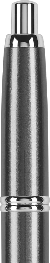 PILOT Vanishing Point Collection Refillable & Retractable Fountain Pen, Gun Metal Gray Barrel with Rhodium Accents, Blue Ink, Medium Nib (60533)