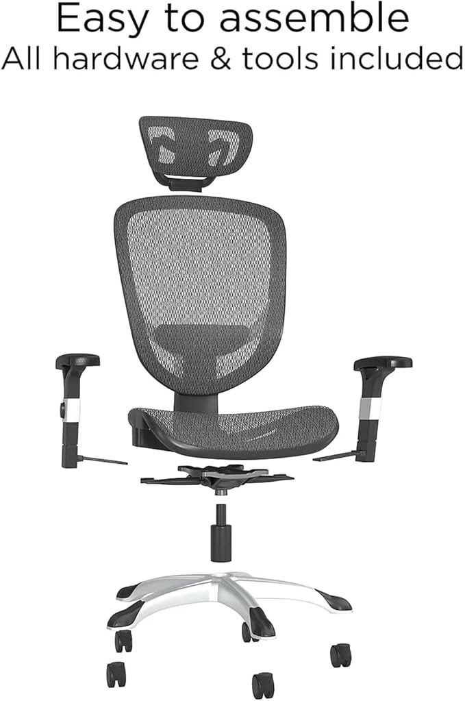 STAPLES Hyken Ergonomic Task Chair, Mesh, Ergonomic, Lumbar Support, Swivel, Black