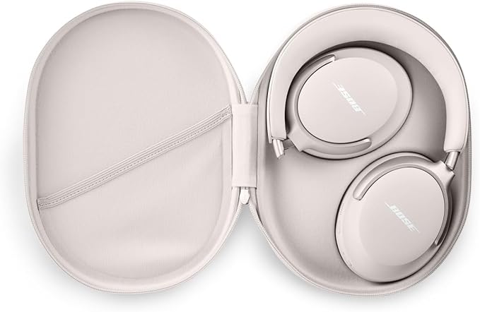 Bose QuietComfort Ultra Bluetooth Headphones, Wireless Headphones with Spatial Audio, Over Ear Noise Cancelling with Mic, Up to 24 Hours of Playtime, White Smoke