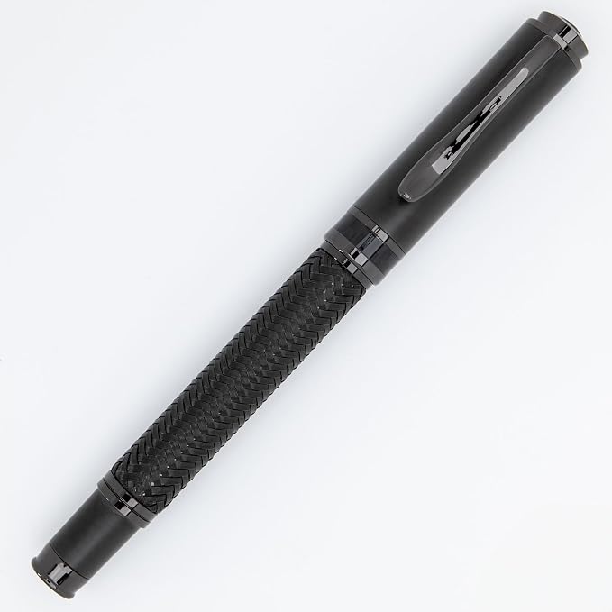 Monteverde Innova Formula M Fountain Pen, Black - Extra Fine Nib, Luxury Pen with Durable PVD Coating, Refillable, JoWo Stainless Steel Nib, Premium Gift Box