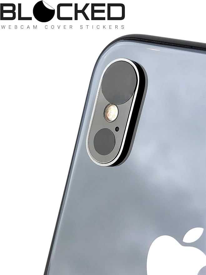 Blocked Original Vinyl Webcam Cover Stickers | Restickable & Stackable Privacy Covers | for All Camera-endable Devices | 5-Sizes | 95 Black (Ultra Glossy)