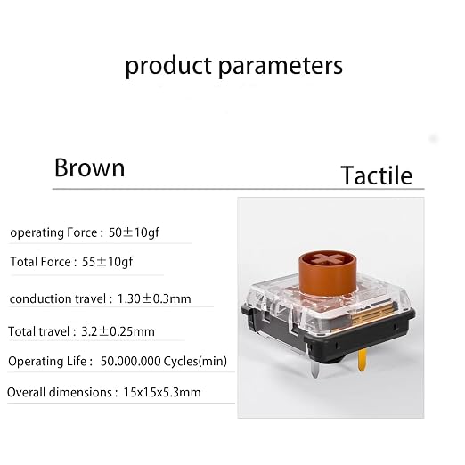 Kailh Choc V2 Low Profile Switch Brown Tactile, 4-Pin 50gf RGB SMD Gaming Mechanical Keyboard Switch(Choc Brown 45pcs)