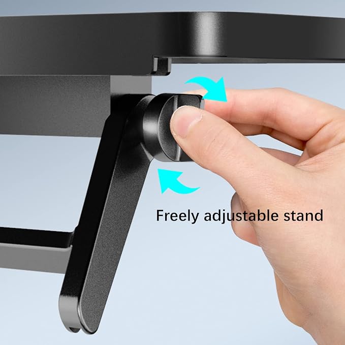 JIANNI Monitor Top Shelf, 2pcs Tv Top Shelf with Stringing Holes and Non-Slip Platform Quick Installation Without Drilling Storage Holder Stand (White)
