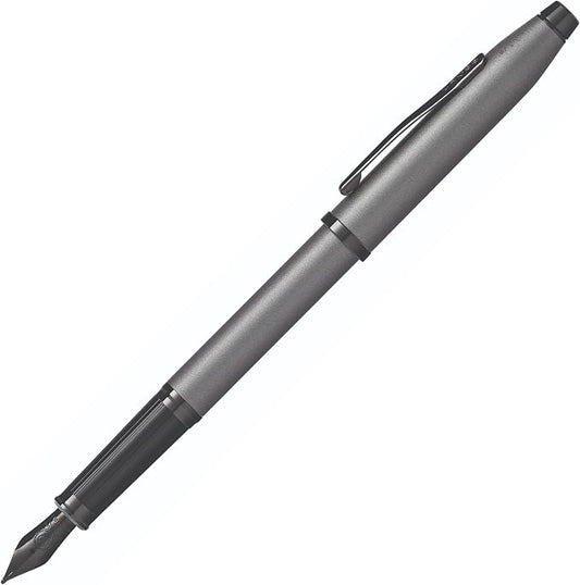 Cross Century II Gunmetal Gray Medium Nib Fountain Pen - Professional Pen for Everyday Use - Smooth Writing - Comfortable Grip - Black Ink - Durable Construction - Includes Gift Box