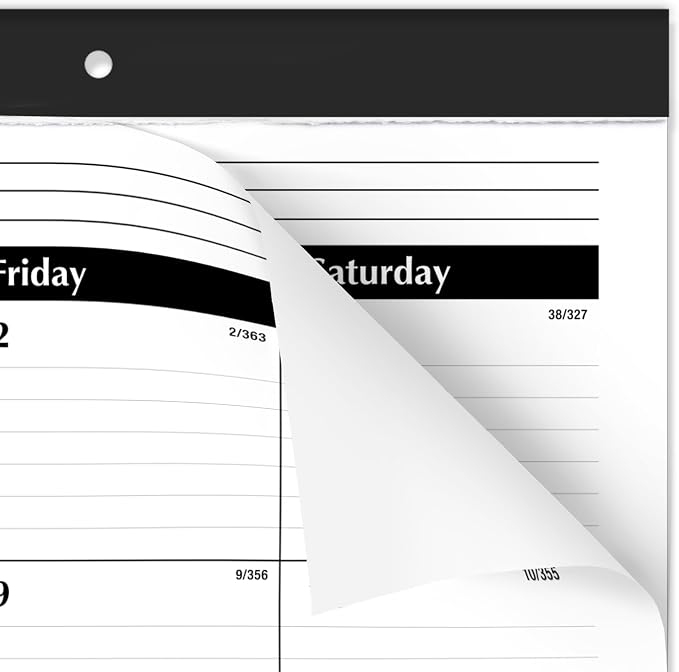 AT-A-GLANCE 2027 Desk Pad Calendar, Monthly Desk Wall Planner, 21.75" x 17", Ruled Blocks (SK240027)