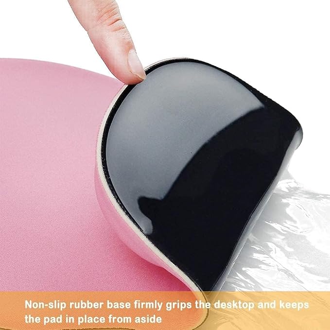Office Mousepad with Gel Wrist Support - Ergonomic Gaming Desktop Mouse Pad Wrist Rest - Design Gamepad Mat Rubber Base for Laptop Computer -Silicone Non-Slip Special-Textured Surface (05LakeGreen)