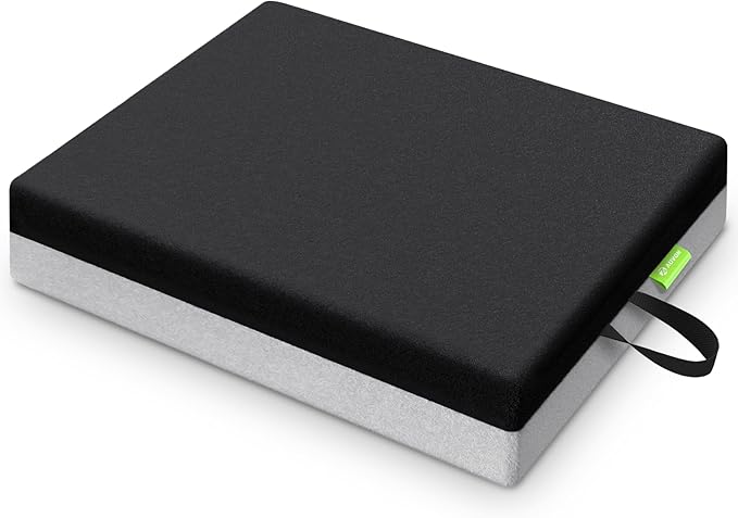 AUVON Ventilation Seat Cushion with Innovation Heat Dissipation Design, Wheelchair Cushion with Supportive Memory Foam, Waterproof & Anti-Slip Cover, Improve Lower Back & Tailbone Comfort