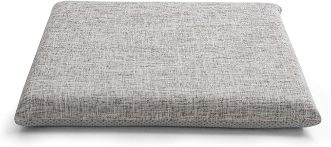 Lifup Chair Cushion Memory Foam Pads, Square Non-Slip Dining Chair Cushions with Ties for Home Office Restaurant Chair Patio Chairs Grey 18 x 18 Inch