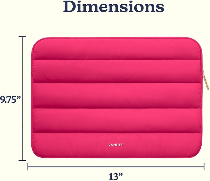Vandel The Original Puffy Laptop Sleeve Case, 13-14 inch Laptop Sleeve Bag Case 13.3 Inch, Compatible with MacBook Air 13, Pro 14/13 iPad Pro 12.9, HP Dell ASUS, Computer Bag Cover