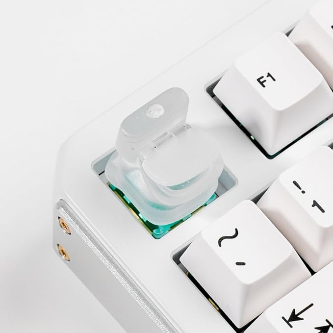 Artisan Toilet Keycap, Transparent Resin, 1U Size, RGB Backlit Compatible, Removable Cover Design for MX Mechanical Keyboard Switches, Gaming