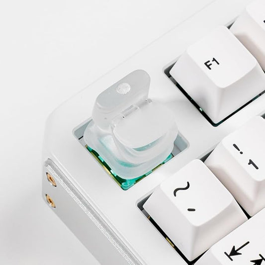 Artisan Toilet Keycap, Transparent Resin, 1U Size, RGB Backlit Compatible, Removable Cover Design for MX Mechanical Keyboard Switches, Gaming