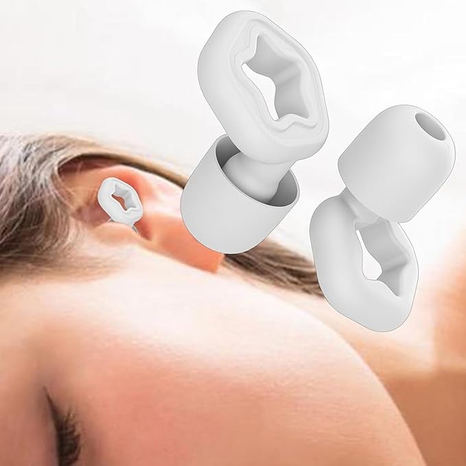 Ear Plugs for Sleeping Noise Cancelling,3 Pairs Reusable Hearing Protection Soft Silicone Ear Plugs for Noise Reduction,Shooting Ear Plugs for Focus Travel Snoring Work Concerts