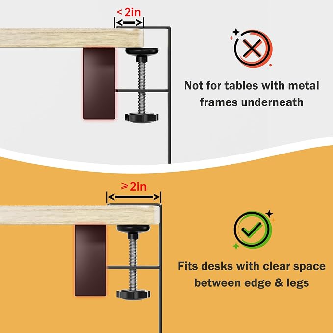 DELAMU 25'' Upgraded No Drilling Under Desk Cable Management Tray, Black | Under Desk Cable Management, Extra-Long, No Tools Required Installation, Height-adjustable, Home Office Gaming Accessories