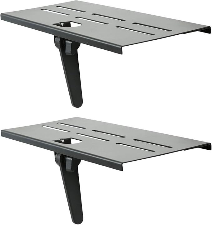Mount Plus 05-01 2 Pack Top Shelf TV Mounting Bracket 12-inch Wide Platform | Holds Speaker, Streaming Device | Made for Apple TV and Remote (2 Pack)