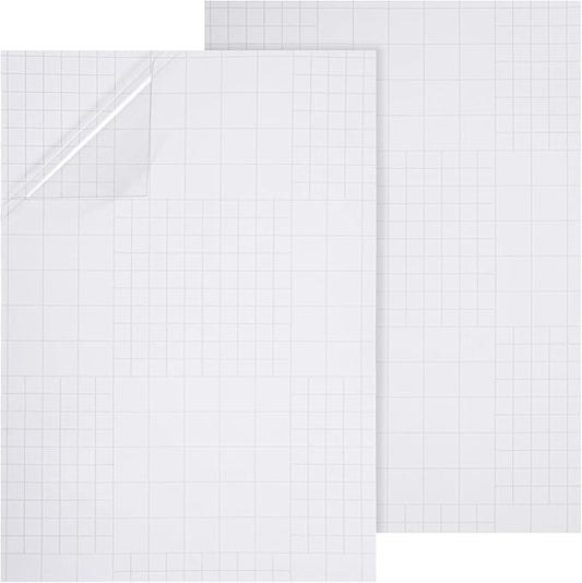 2 Pcs Dry Erase Board Sticker 8.3'' x 11.7'' Whiteboard Sticker Self-Stick Dry Erase Sheets Wallpaper Peel Stick New Stain Proof Dry Erase Stickers for Wall Desk Refrigerator Door Locker
