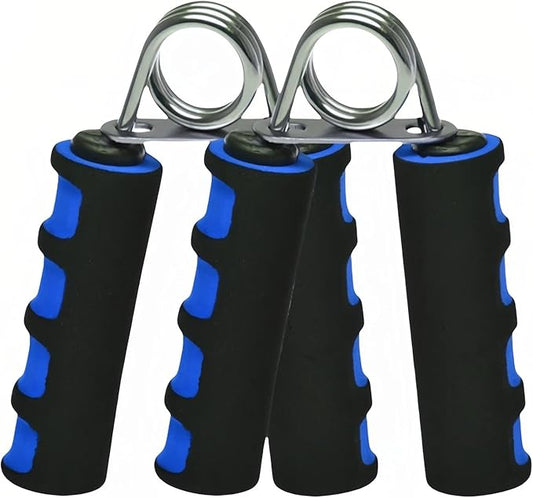 Grip Strengthener Set - 2 Soft Foam Hand Exercisers for Arthritis Relief, Carpal Tunnel & Strength Training | Portable Hand Grip for Men/Women, Home/Office/Travel | Rehab, Tendonitis, Stress Relief