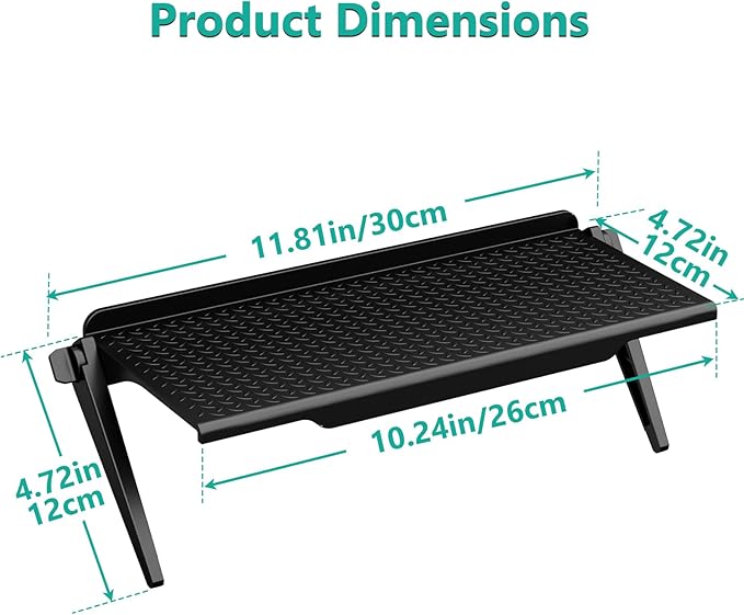 WALI Soundbar Mount, 2 Pieces No Drilling TV Top Shelf for Sound Bar, Universal Floating TV Monitor Shelf for Router, Sound Bar Mount Fits Samsung, Sony, LG, Bose, Up to 13.2Lbs, 11.8"x4.7"(TSP002-2B)