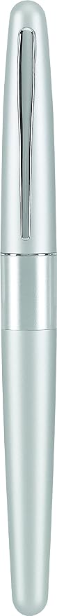 PILOT Metropolitan Collection Fountain Pen, Silver Barrel, Classic Design, Medium Nib, Black Ink (91108)