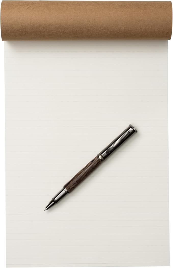 Wanderings A4 Lined Refill Notepad for Padfolio - Portfolio Writing Pad with Easy-Tear Line, 30 Sheets, 125 GSM Refill Paper, 8.2" x 11.7" (21 x 30 cm)