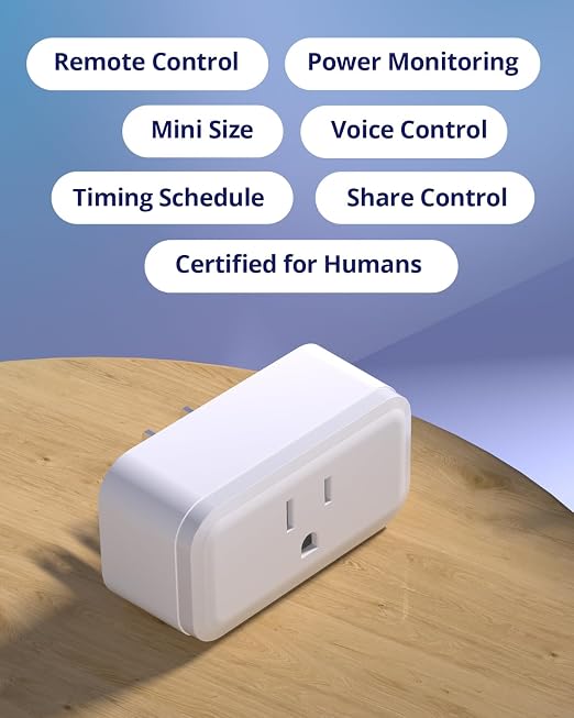 SONOFF S40 15A WiFi Smart Plug with Energy Monitoring ETL Certified, Smart Outlet Timer Switch, Work with Alexa & Google Home Assistant, IFTTT Supporting, 2.4 Ghz Wi-Fi Only 1-Pack