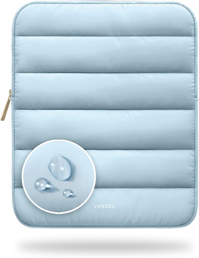 Vandel - The Original Puffy iPad Sleeve 9-11 Inch Tablet Sleeve, Blue i Pad Case for Women and Men, Cute iPad Air Pouch, 9 10 Inch, 11 Inch Bag