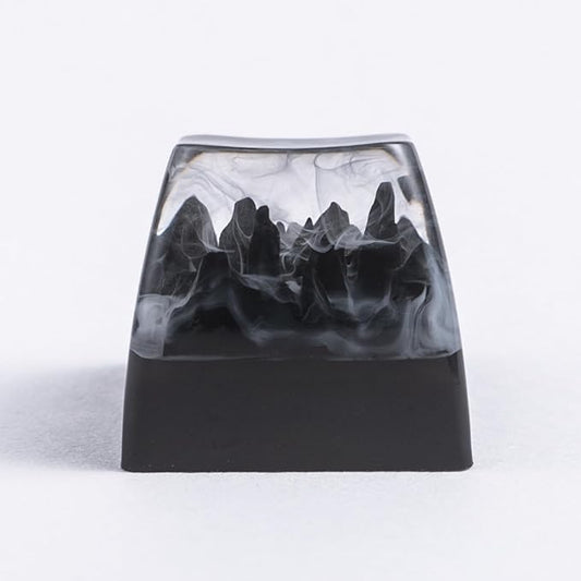 ULTRAEQUIP Artisan Keycaps - Epoxy Resin Handmade Keycaps Mountain ESC Repalce Key Custom1U SA Profile fit MX Switches for Mechanical Keyboard (Famous Landscape Series - Tianzi Stone Fores)