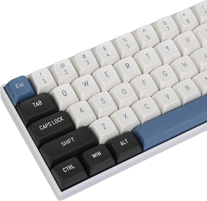 Guffercty kred 160 Keys CSA Keycap PBT Double-Shot Ball Shape Custom Keycaps Set with 6.25u/7u Spacebar for ANSI & ISO Layout Cherry MX Gateron Kailh Switches(Arctic-CSA)