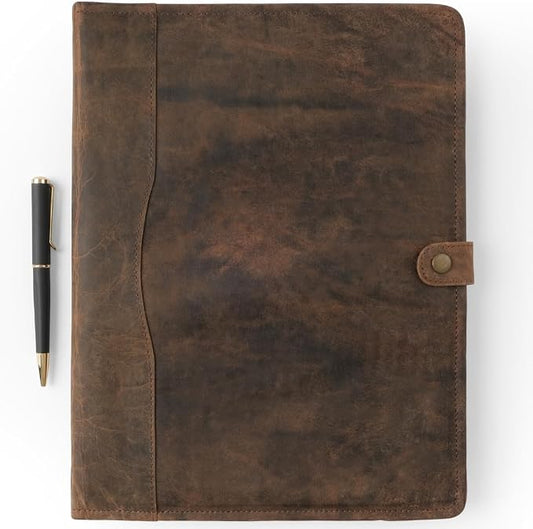 Leather Portfolio, Leather Binder with Pen, Leather Portfolio for Men and Women, Leather Padfolio, Leather Folder, Portfolio Binder, Business Portfolio Men and Women
