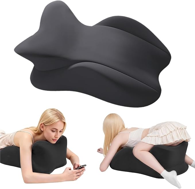 27° degree Memory Foam Ergonomic Prone Firm Couples Pillow For Intimacy | pillow for back sleeping after surgery Orthopedic Pillow