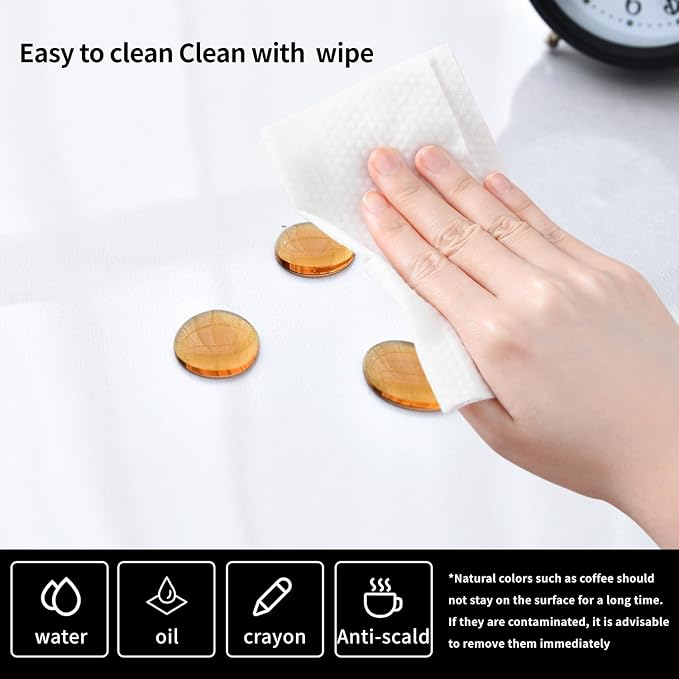 Clear Desk Mat, Non-Slip PVC Desk Protector Mat (47.2"*15.7") | Desk Mat with Round Edge, Heat Resistant & Waterproof Clear Desk Writing Mat for Home and Office