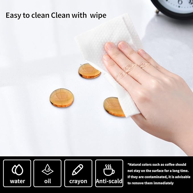Clear Desk Mat, Non-Slip PVC Desk Protector Mat (23.6"*13.8") | Desk Mat with Round Edge, Heat Resistant & Waterproof Clear Desk Writing Mat for Home and Office