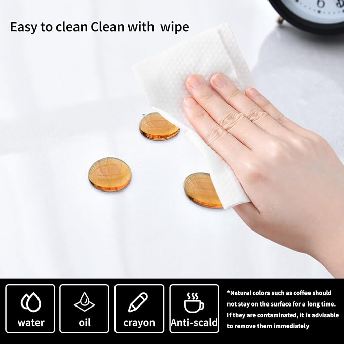 Clear Desk Mat, Non-Slip PVC Desk Protector Mat (23.6"*11.8") | Desk Mat with Round Edge, Heat Resistant & Waterproof Clear Desk Writing Mat for Home and Office
