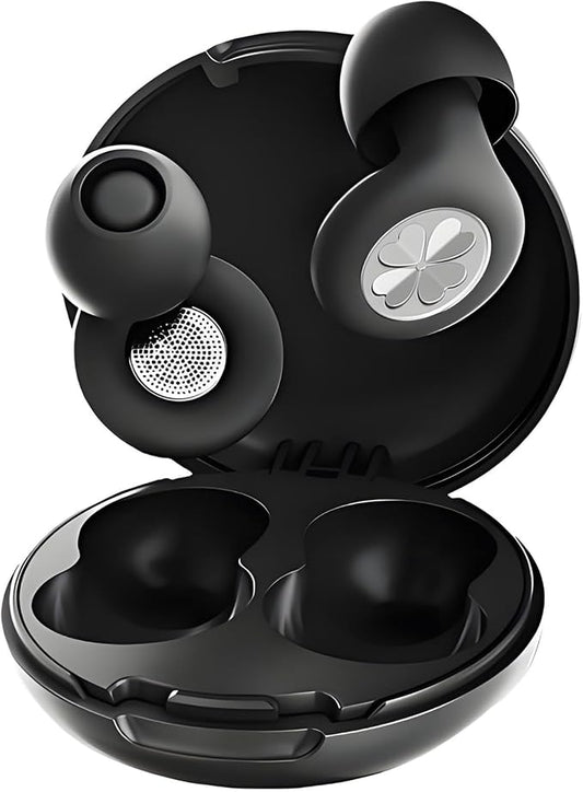 Ear Plugs for Sleeping 45DB Noise Cancelling: Ultra-Comfy Reusable Noise-Reducing Earplugs for Sleeping & Travel & Work Hearing Protection Earbuds with 8 Tips(XS,S, M, L Size) (Obsidian)