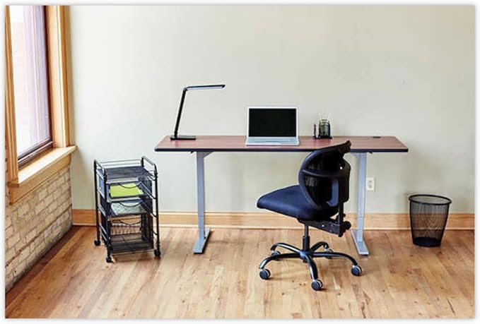 UrbanPro Intensive Use Mesh Task Office Chair, Black Vinyl, 500 lb Weight Capacity, Adjustable Back Height, T-Pad Arms, Ergonomic Design, Breathable Mesh, 24/7 Heavy-Duty Seating for Home Office
