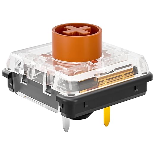 Kailh Choc V2 Low Profile Switch Brown Tactile, 4-Pin 50gf RGB SMD Gaming Mechanical Keyboard Switch (Choc Brown 108pcs)