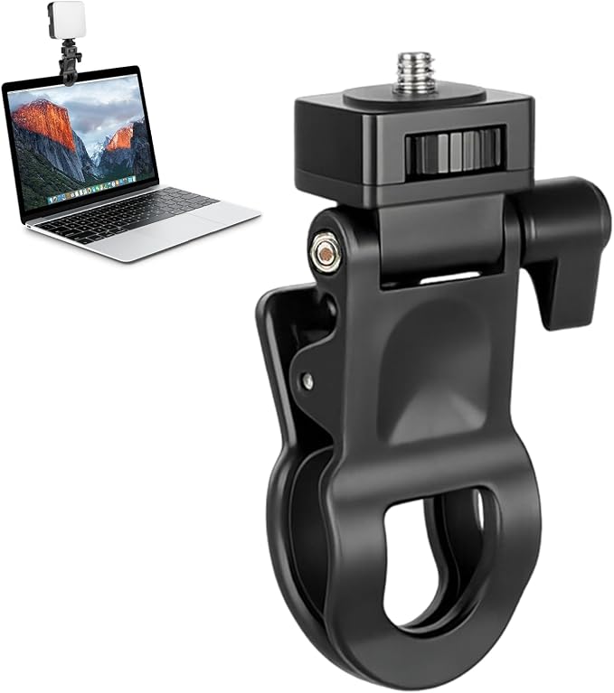 Selfie Phone Light Clip – Portable Clip-On Light for Phone, Camera, Laptop, Webcam, Tripod with 1/4" Thread Mount, Compatible for Zoom or Video Call