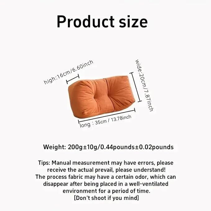 Back Pillow for Chair, Lumbar Support Pillow for Office Chair Lower Back Pain Relief Soft Cushion Car Bed Couch Sitting High Elasticity (Green, 35cm*16cm*20cm)