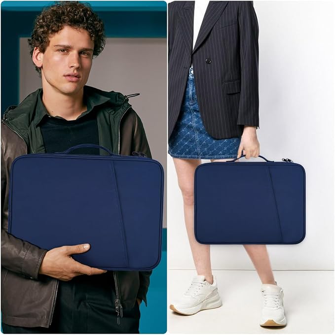 Protective Laptop Sleeve Bag for MacBook Pro 14 inch with M5 M4 M3 M2 M1 Chips Pro Max A3426 A3427 A3434 A3112 A3401 A3185 A2992 A2442 2026-2021, Apple MacBook Carrying Case with Accessory Pocket-Blue