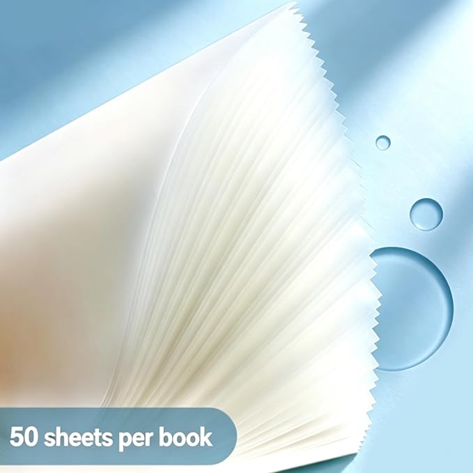 300P Transparent Sticky Notes, 3x3 Inch Clear Frosted Glitter | Waterproof, Self-Adhesive, For Books Annotation, Notes Highlights, School Office Supplies