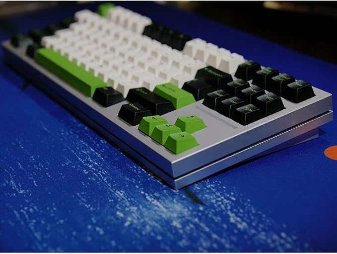 Guffercty kred Cherry Profile PBT Keycaps 170 Key Set, Oil Proof Fade Resistant Keycaps Fit 60%/65%/75%/80%/TKL/100% Mechanical Keyboard (Panda)