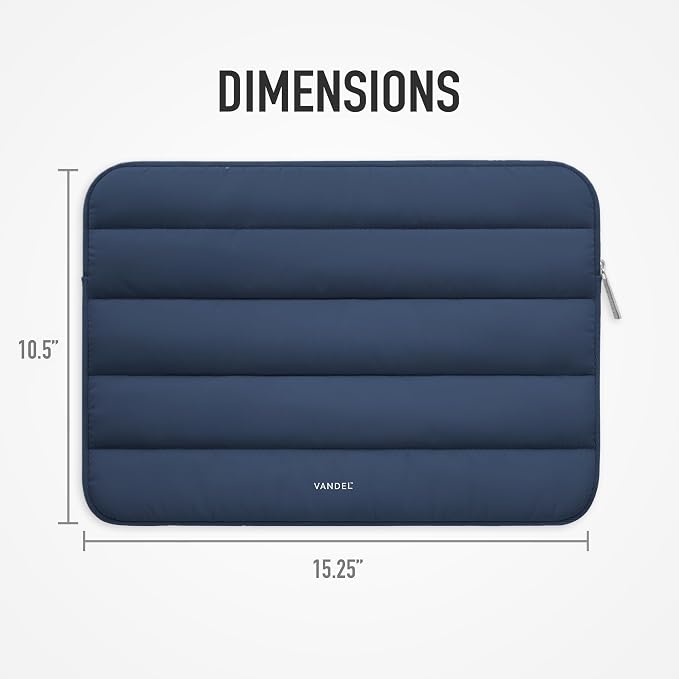 Vandel - The Original Puffy Laptop Sleeve 15-16 Inch Sleeve for Women and Men MacBook Pro 16 in Case, Cute Computer Bag 15.6 Inch HP Carrying Case - Apple, Asus, Dell, HP Laptop Case 15.6 Cover