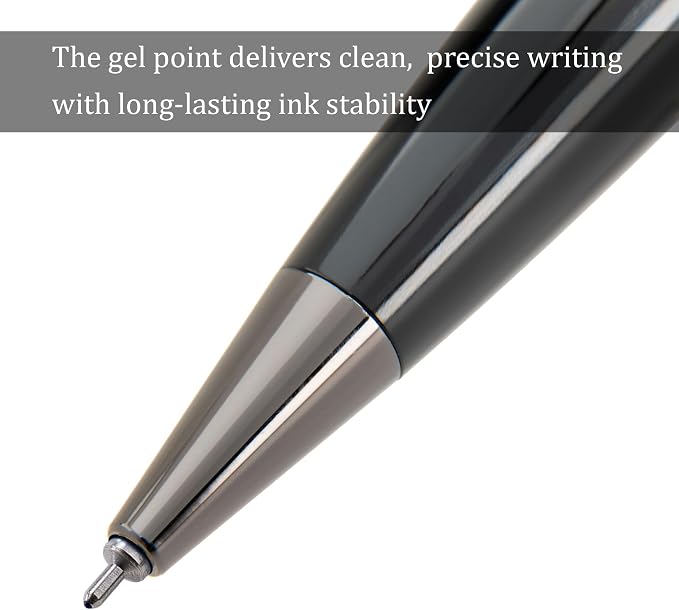 Conklin All American Gel Pen Raven Black | Luxury Gel Pen with Refillable Ink | Bold Design, Smooth Writing, Premium Quality